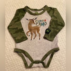 John Deere “Cuter in Camo” onesie